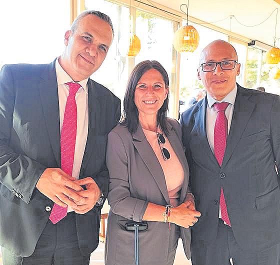 Rafael Real, Silvia Alario y José Villanueva.