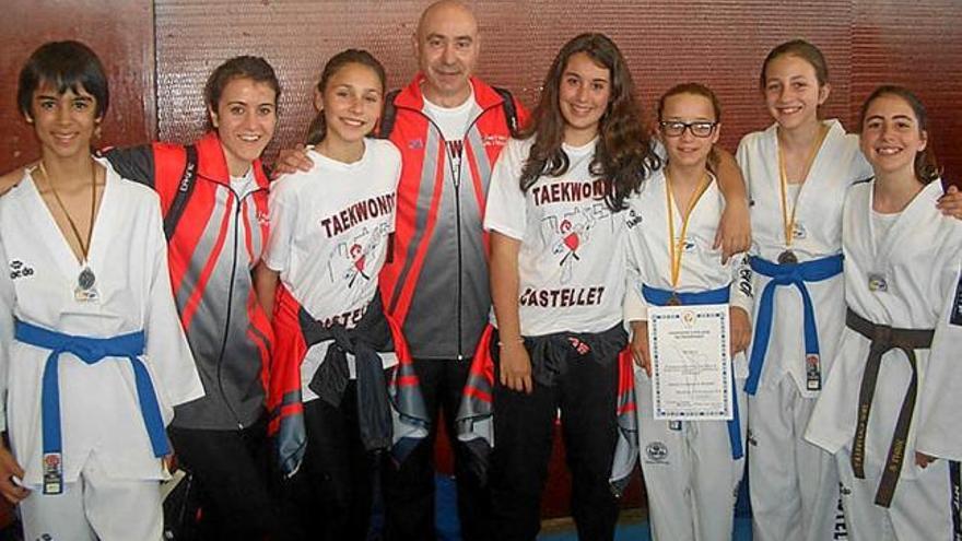 Els representants del Taekwondo Castellet que van ser a Barcelona