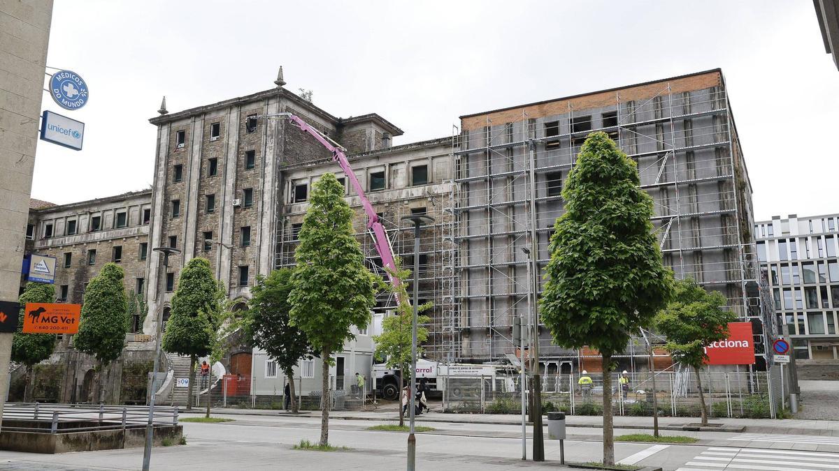 O vello hospital de Galeras en Santiago xa está en obras