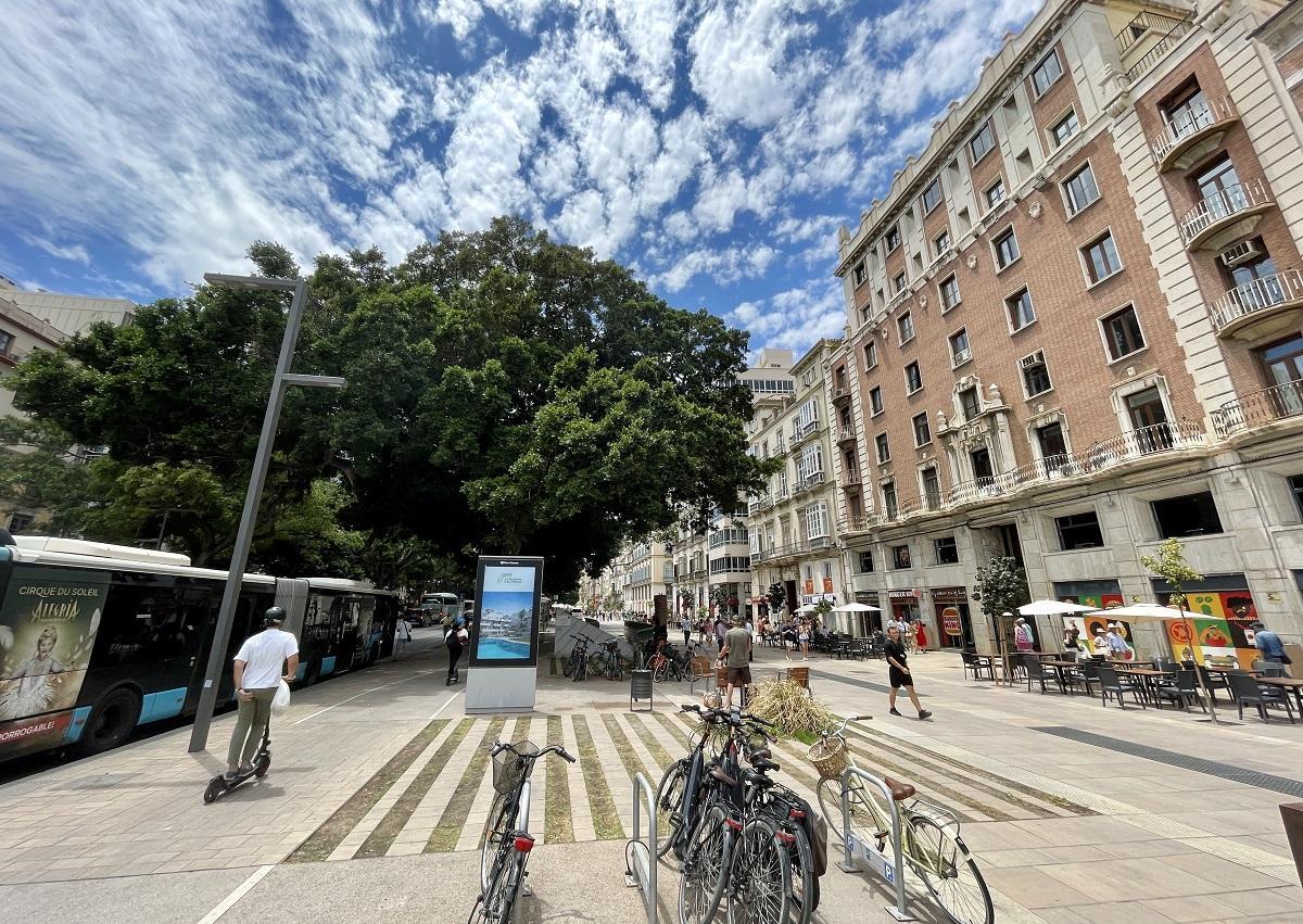 Una imagen de la Alameda Principal de Málaga capital.