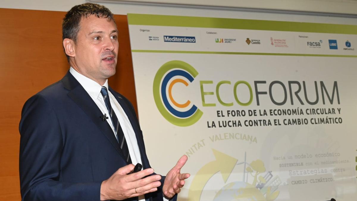 El director de Biovic, Luis Puchades, durante su intervención en la segunda jornada del Ecoforum.