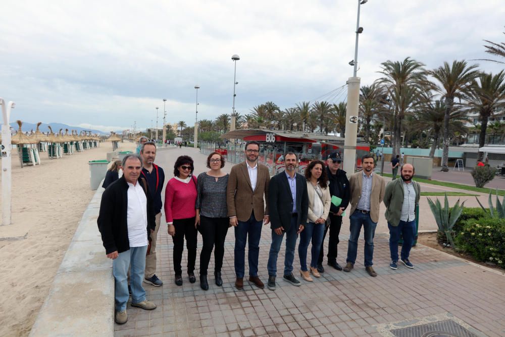 Hila y Barceló visitan la Playa de Palma