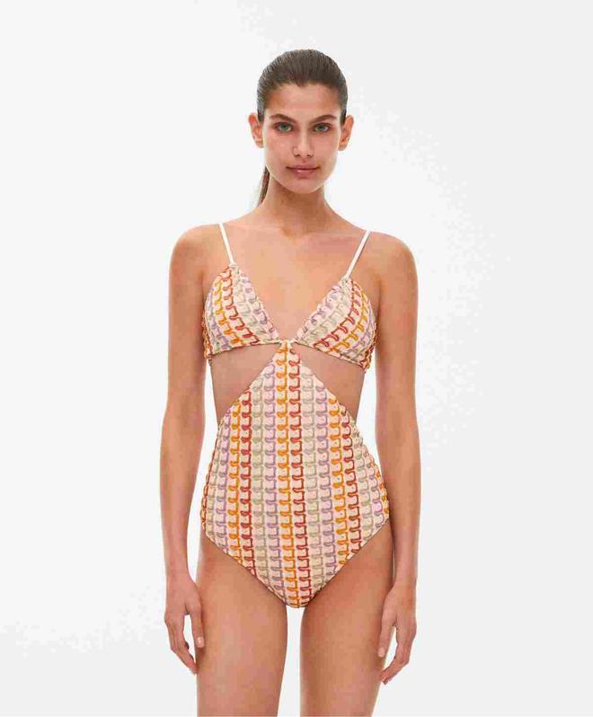 Bañador bandeau de crochet de Oysho