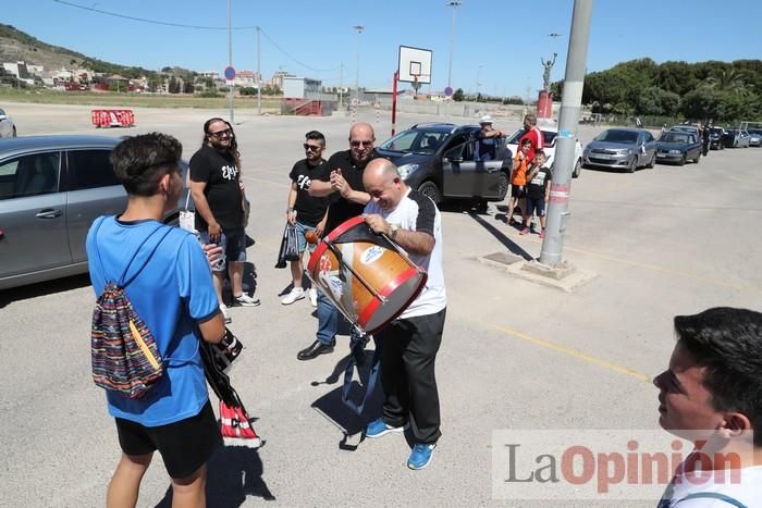 La 'caravana por la remontada' del Fútbol Club Cartagena se pone en marcha