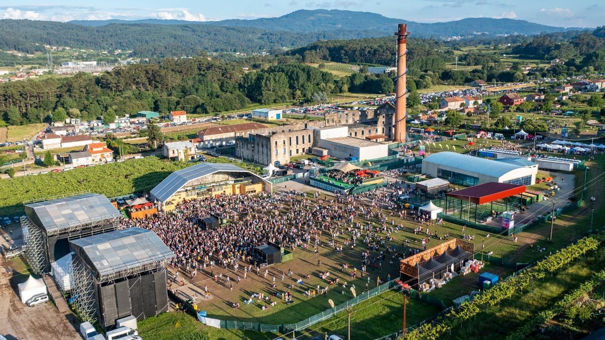 Vista aérea del festival del pasado año