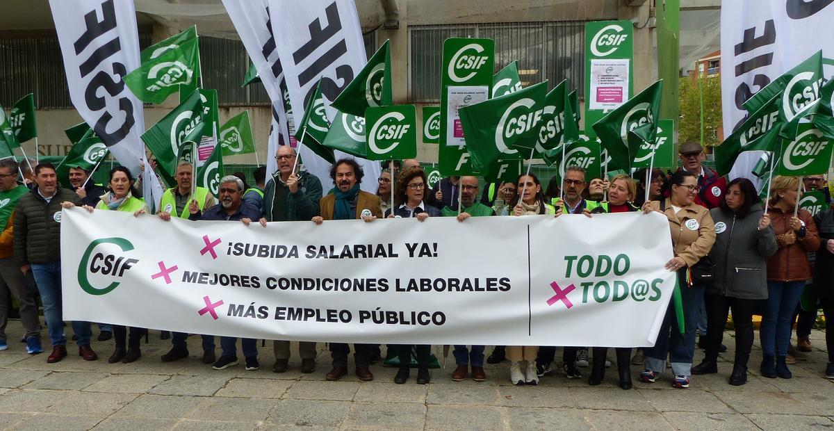 CSIF Córdoba en una manifestación.