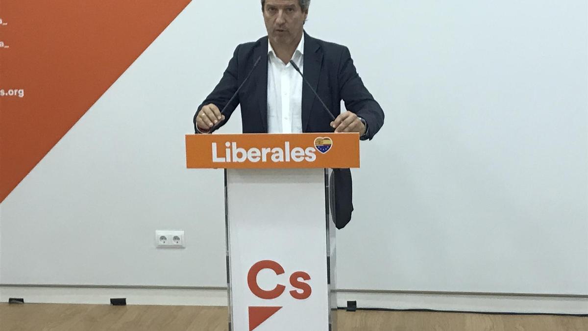 El líder de Cs en la región, Daniel Pérez Calvo,