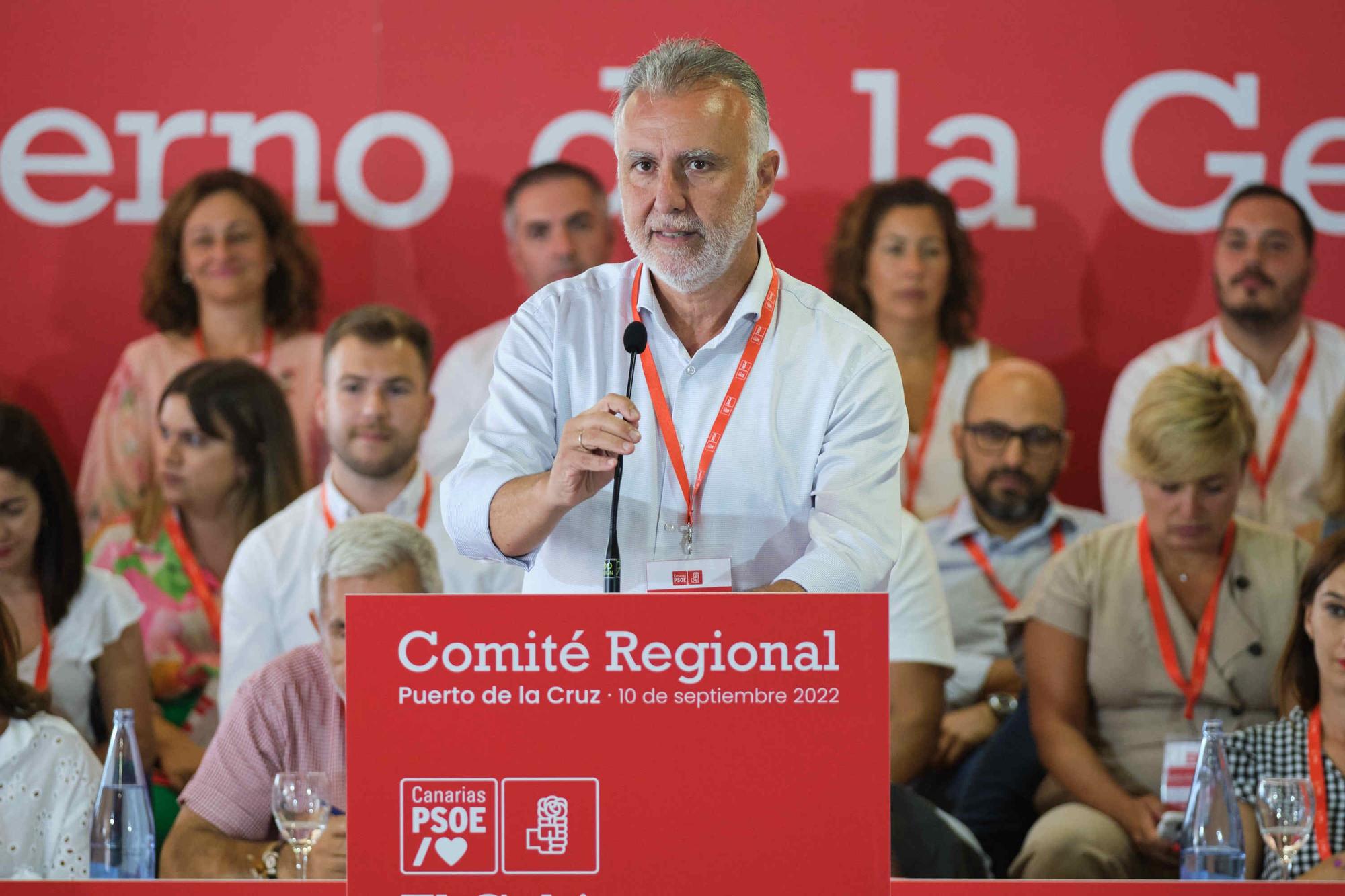 Comité Regional del PSOE de Canarias celebrado en Puerto de la Cruz