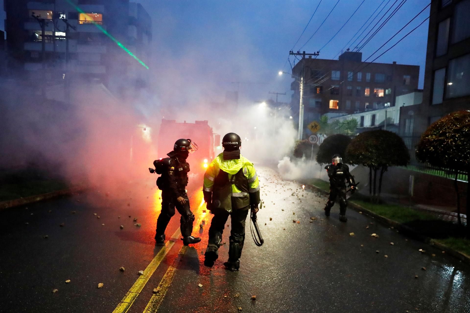 Protestas contra el proyecto de reforma tributaria en Colombia