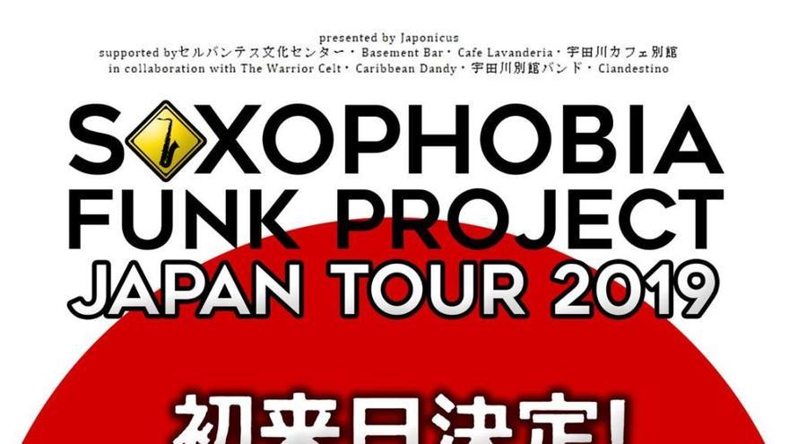 Saxophobia Funk Project, de gira por Japón