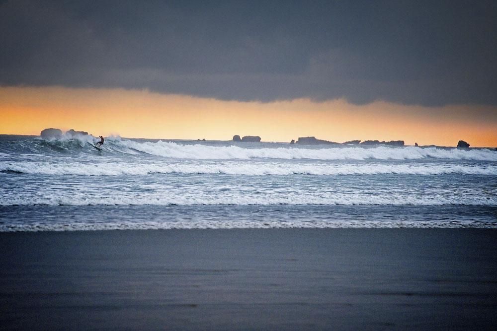 Playa Guiones, la más surfera