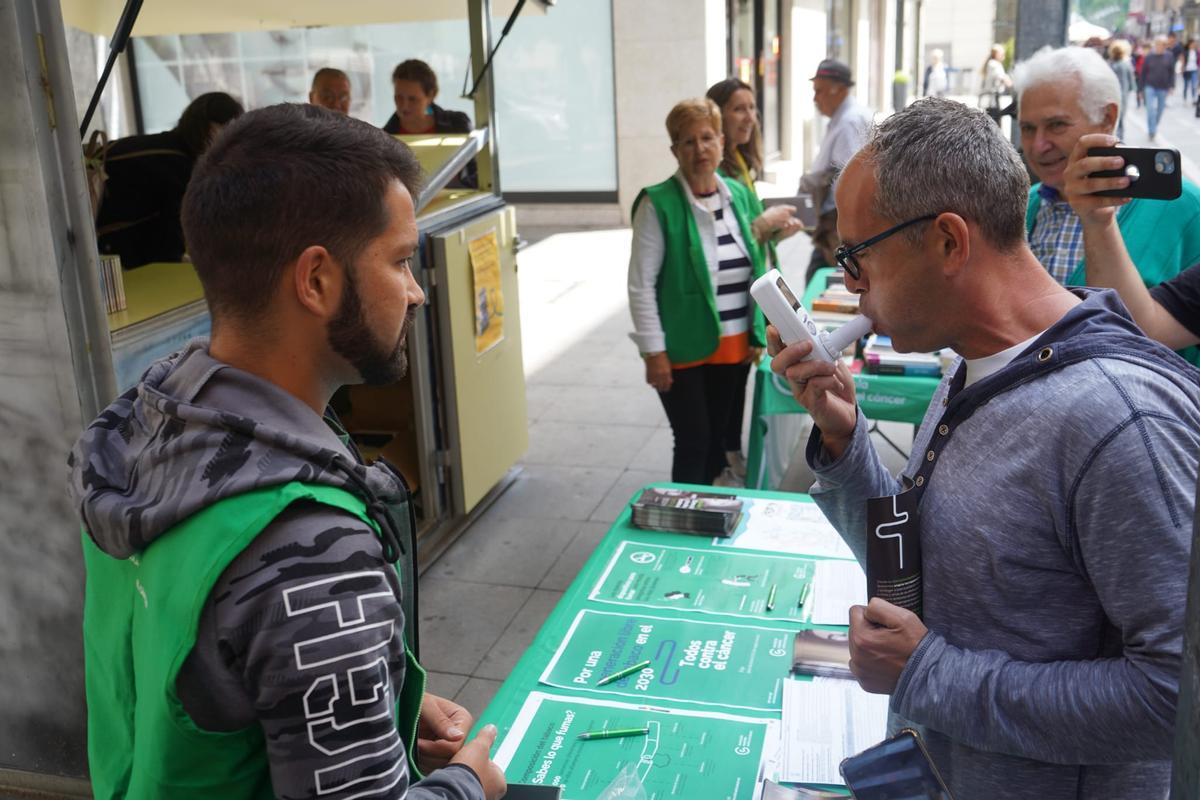 Cooximetrías de la Asociación contra el Cáncer, en Santa Clara