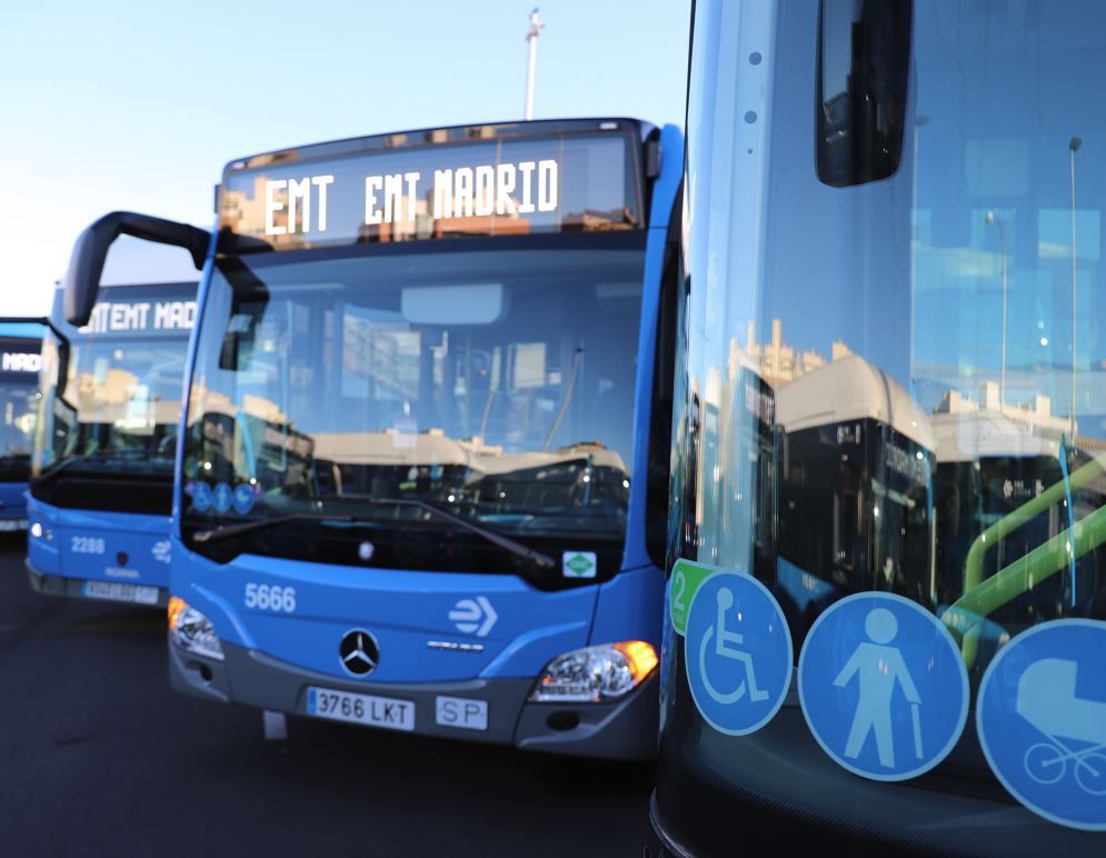 Autobuses de la EMT.