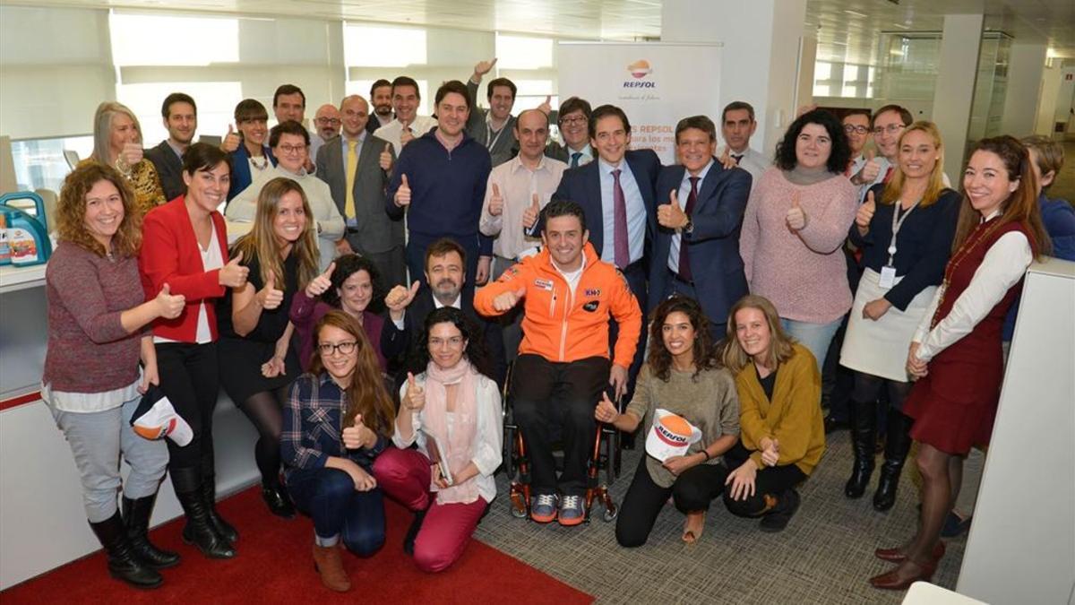 Esteve recibió un cálido homenaje en la sede central de Repsol