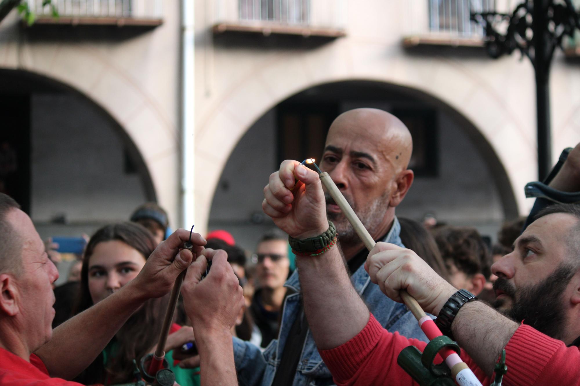 Els Quatre Fuets de Berga fan aflorar les primeres sensacions de Patum