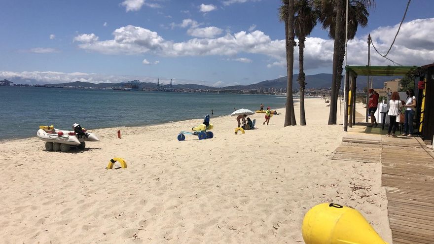 Archivo - Playa de Palmones en Los Barrios (Cádiz).