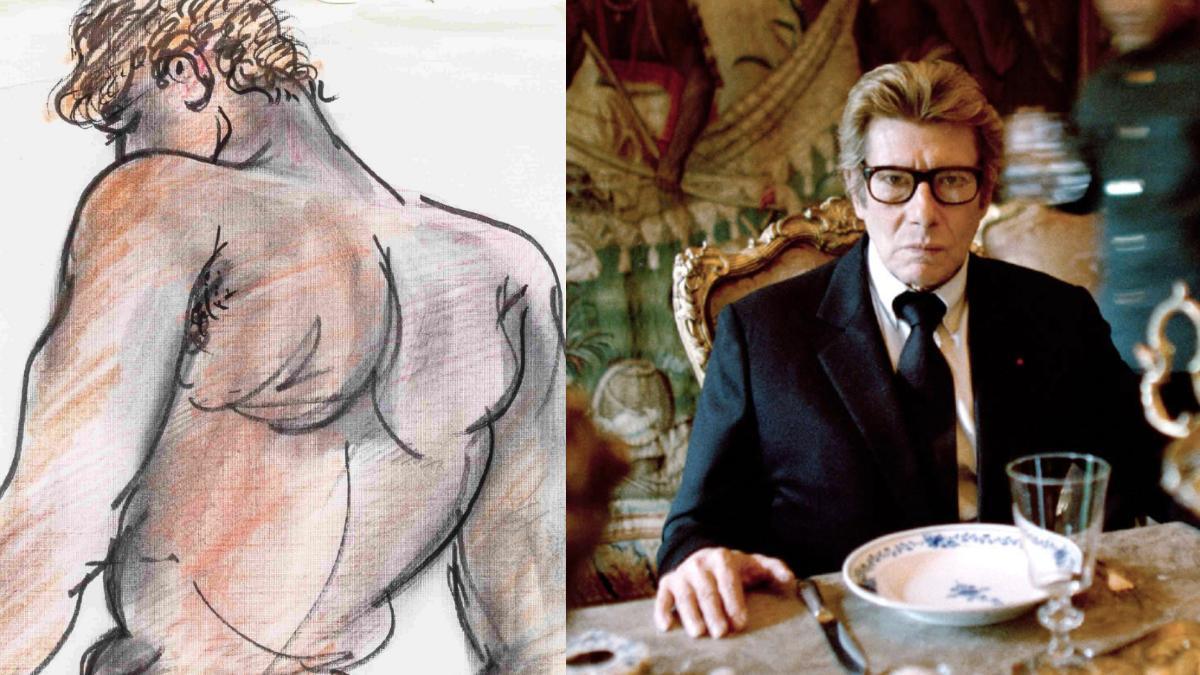 Uno de los dibujos eróticos de Yves Saint Laurent que Sotheby's subastará el 24 de enero.