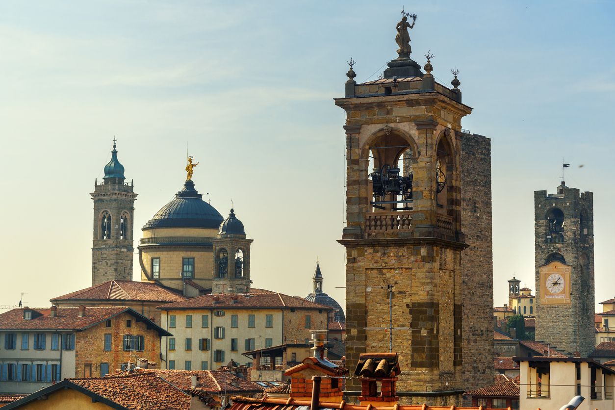 Vistas de la Cittá Alta de Bérgamo