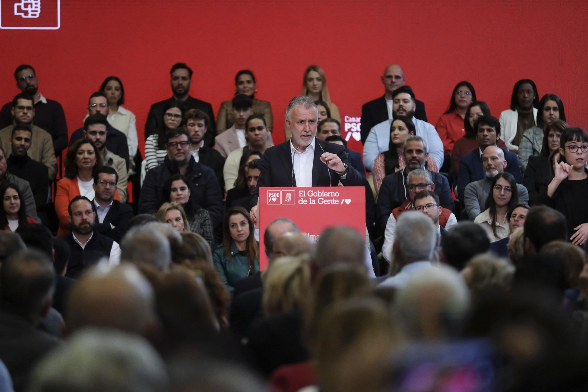 Mitin de Pedro Sánchez en Las Palmas de Gran Canaria