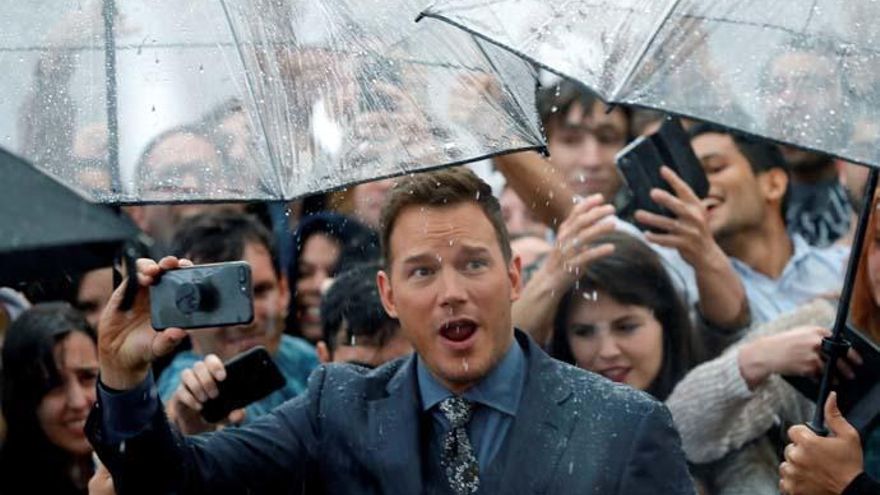 Chris Pratt, el gran reclamo en la premiere de &#039;Jurassic World&#039;