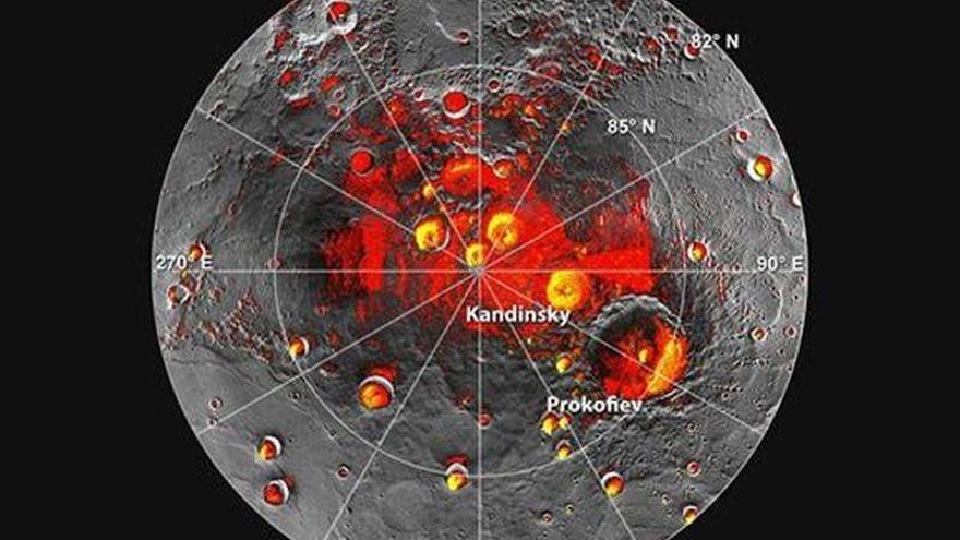 Una sonda de la NASA revela material orgánico y hielo en Mercurio