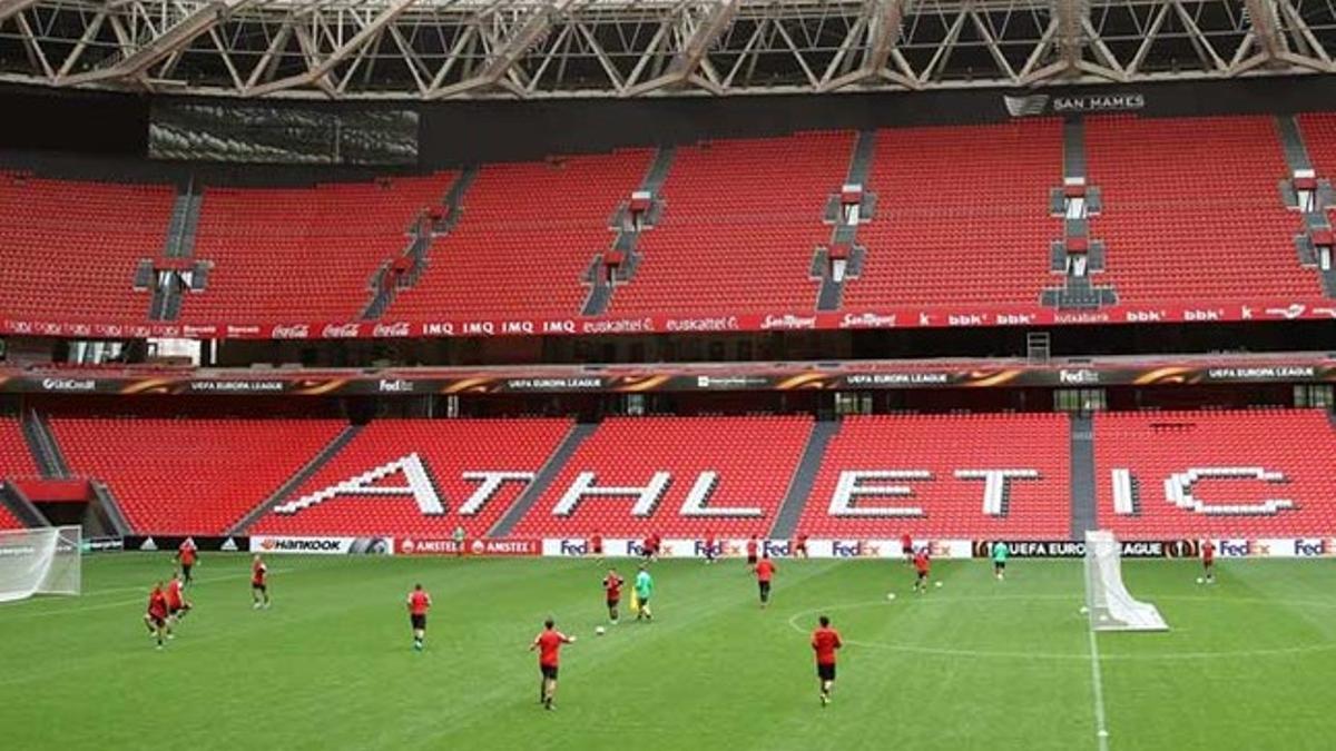 El estadio de San Mamés, en una foto de archivo