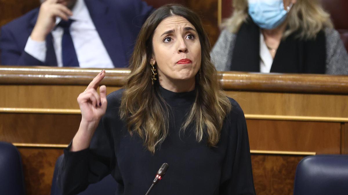 La ministra de Igualdad, Irene Montero.