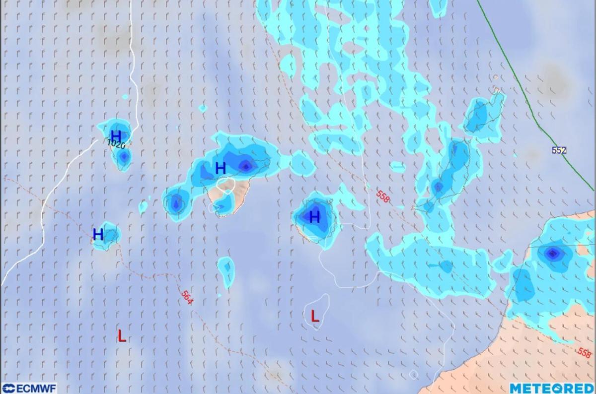 Previsión del tiempo durante el viernes en Tenerife