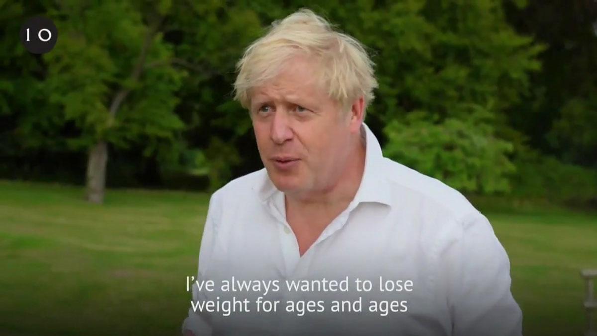 Boris Johnson reconoce que tenía sobrepeso cuando superó el coronavirus.