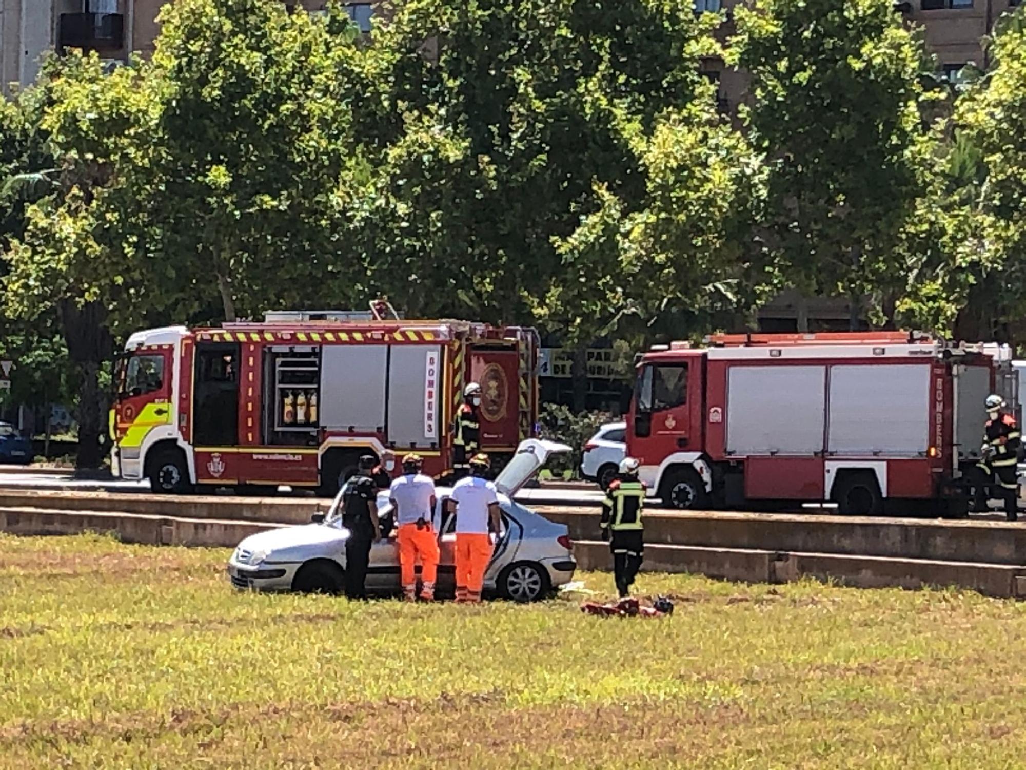 Accidente en la Ronda Norte de València