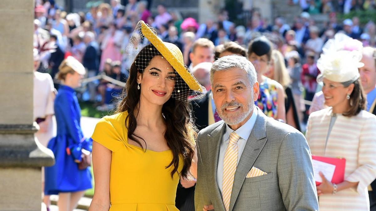 Amal y George Clooney llegan a la boda real