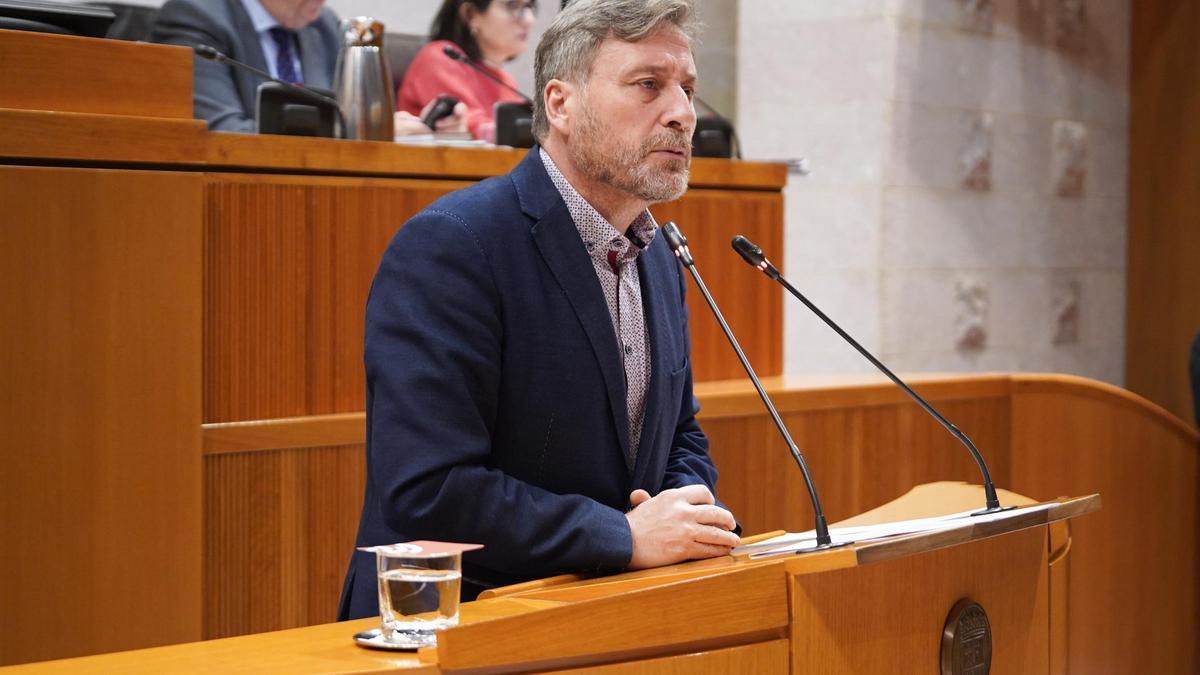 El portavoz de Chunta Aragonesista en las Cortes, José Luis Soro.