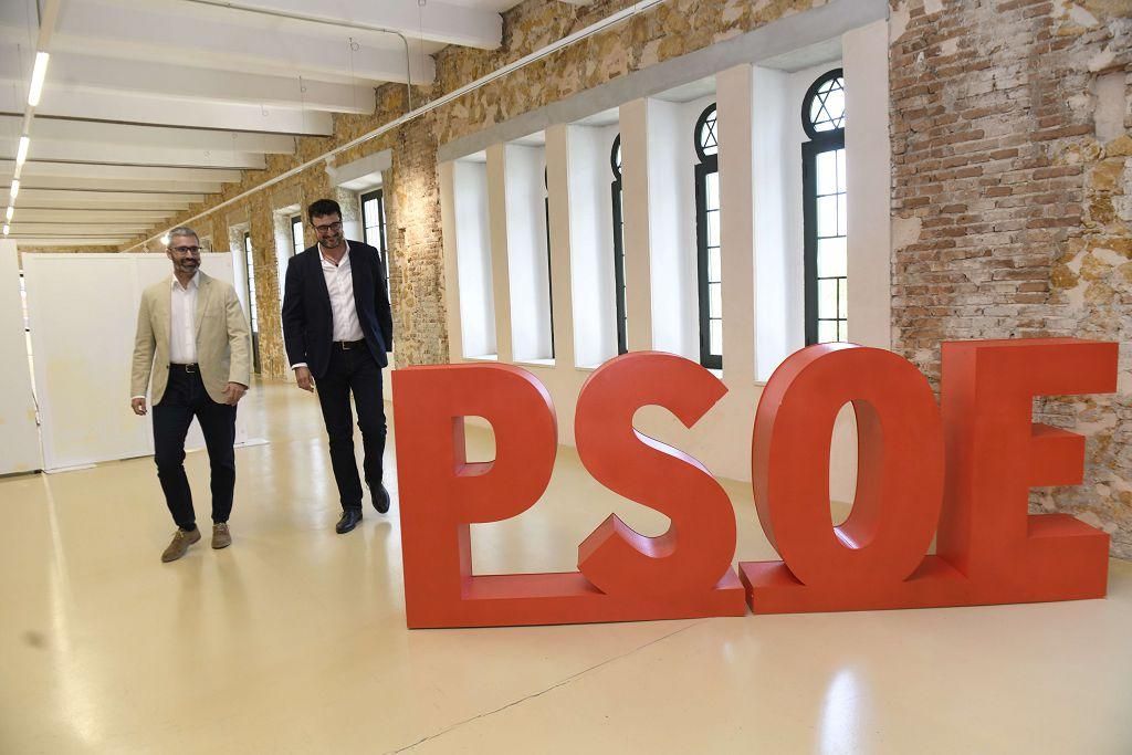 La elección de Ginés Ruiz Maciá como presidente del PSOE en Murcia, en imágenes