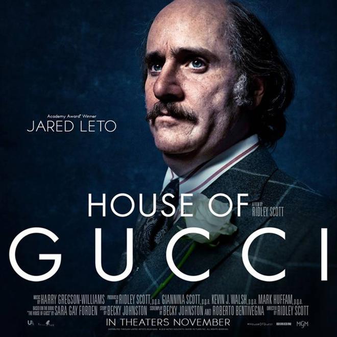 Jared Leto en el poster de House of Gucci
