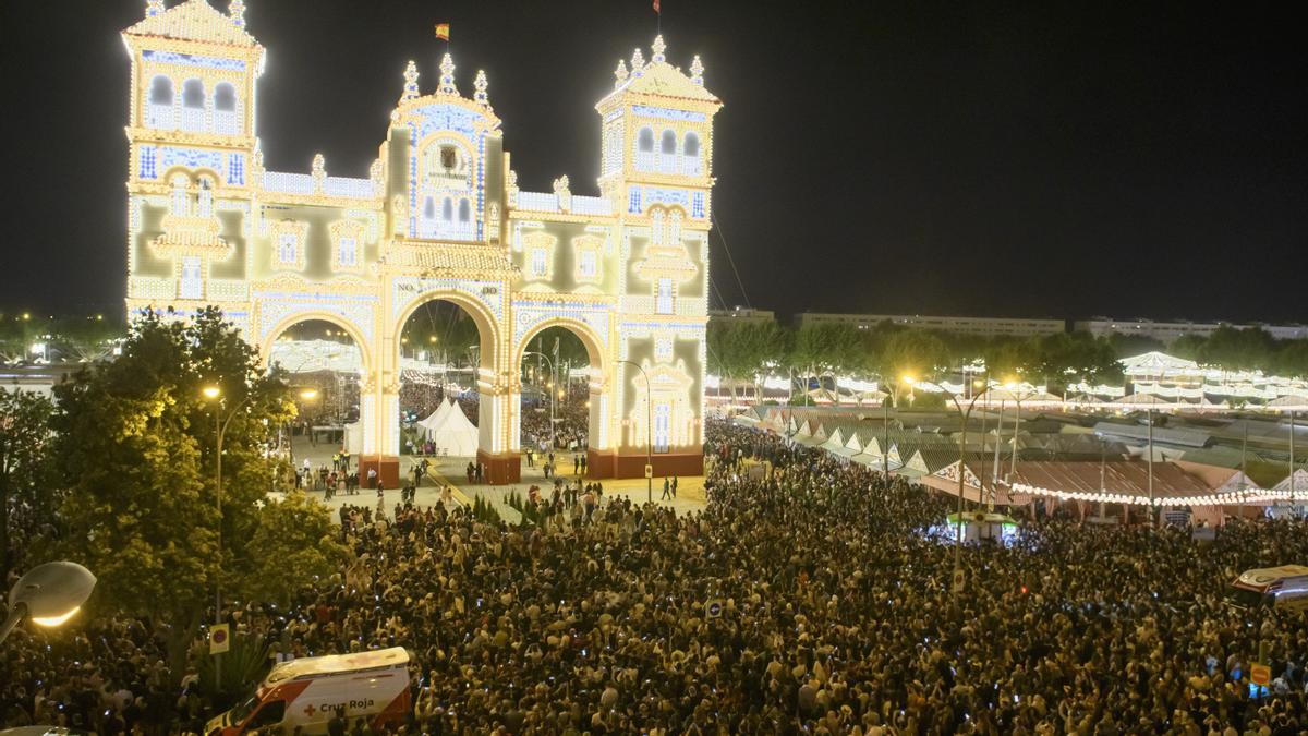 Imagen del comienzo de la Feria de Abril.