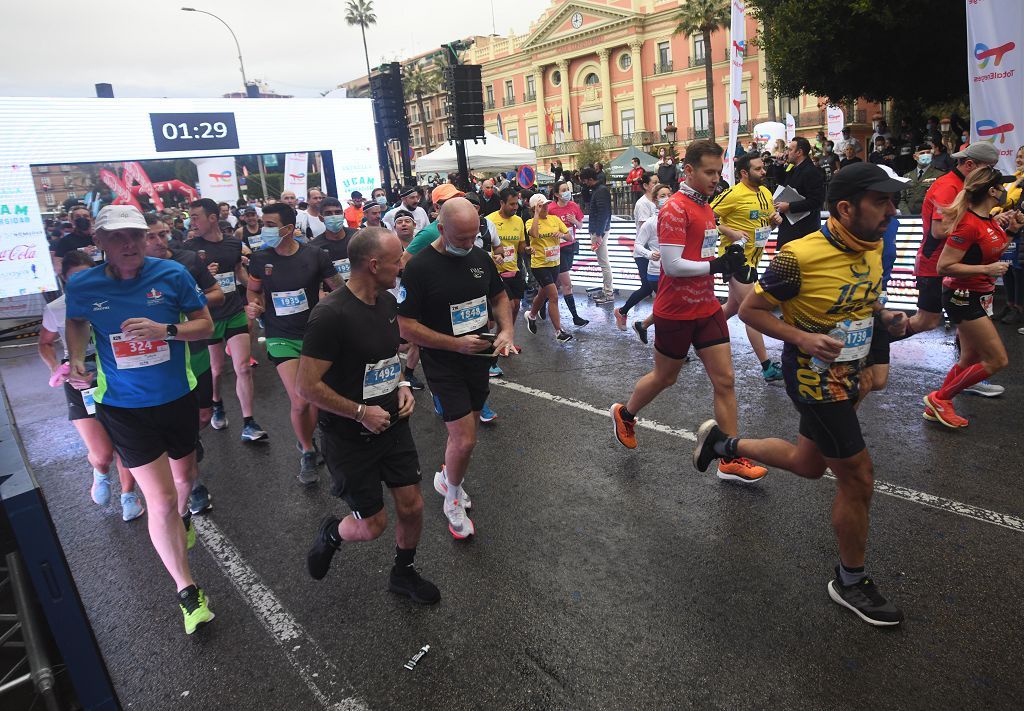 Así fue la salida de la maratón y la media maratón de Murcia (II)