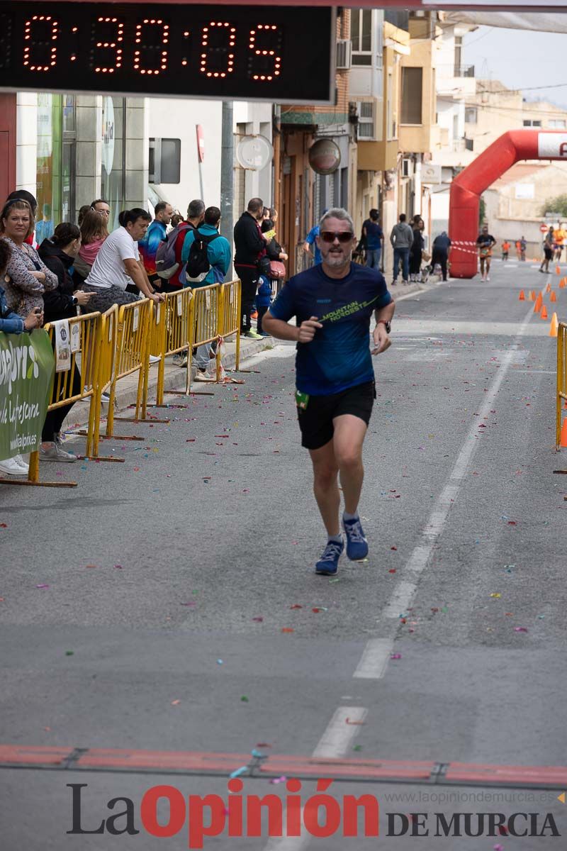 Carrera Popular Urbana y de la Mujer de Moratalla ‘La Villa, premio Marín Giménez (línea de meta)