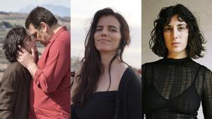 Laia Costa y Hovik Keuchkerian en Un amor, dirigida por Isabel Coixet, la escritora Anna Pazos y la cineasta Elena Martín Gimeno.