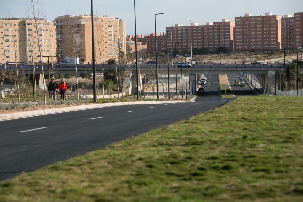 El Consell abre mañana al tráfico el tramo de la Vía Parque entre Lorenzo Carbonell y el Palmeral