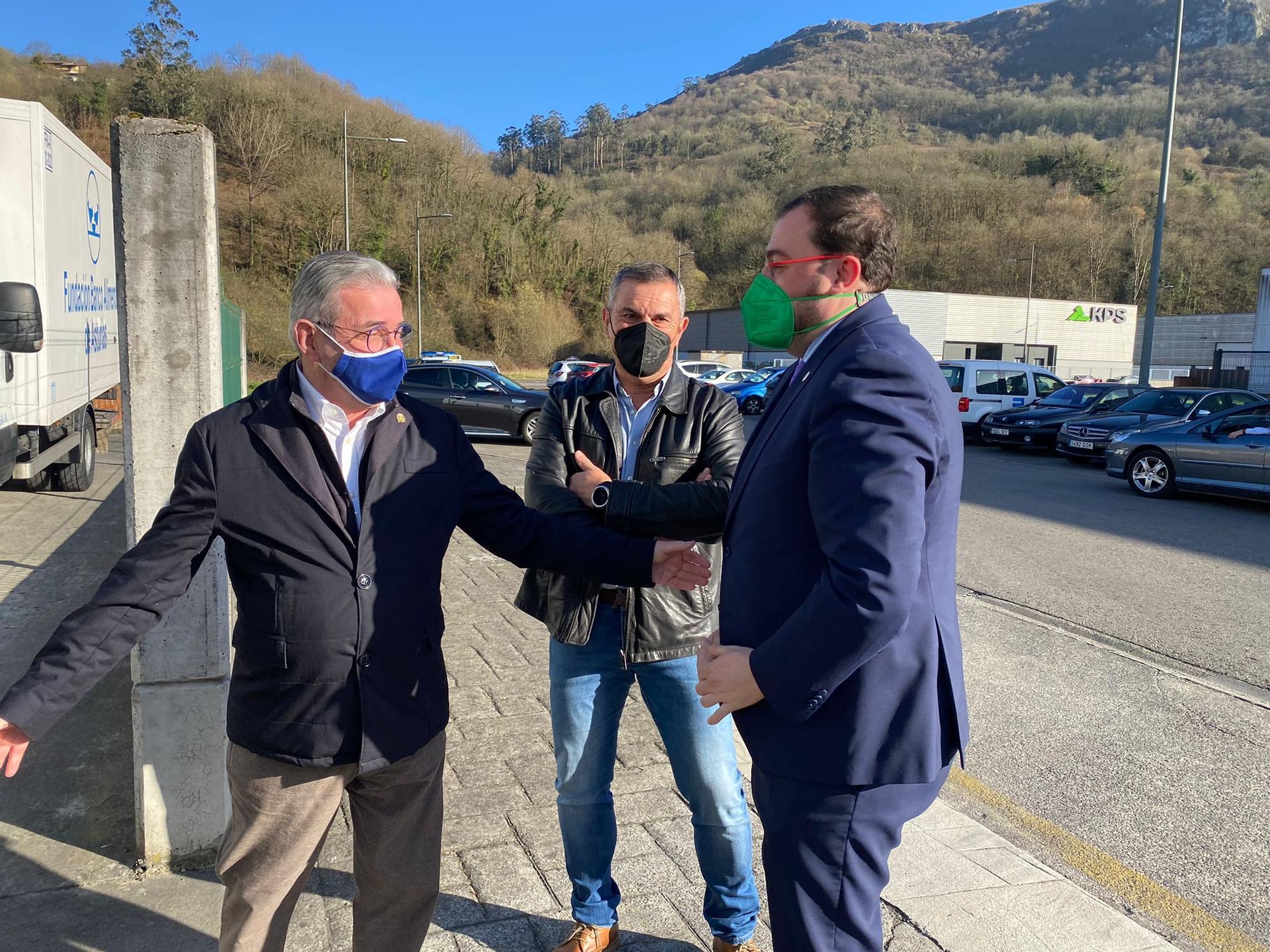 Visita del presidente del Principado al Banco de Alimentos de Asturias