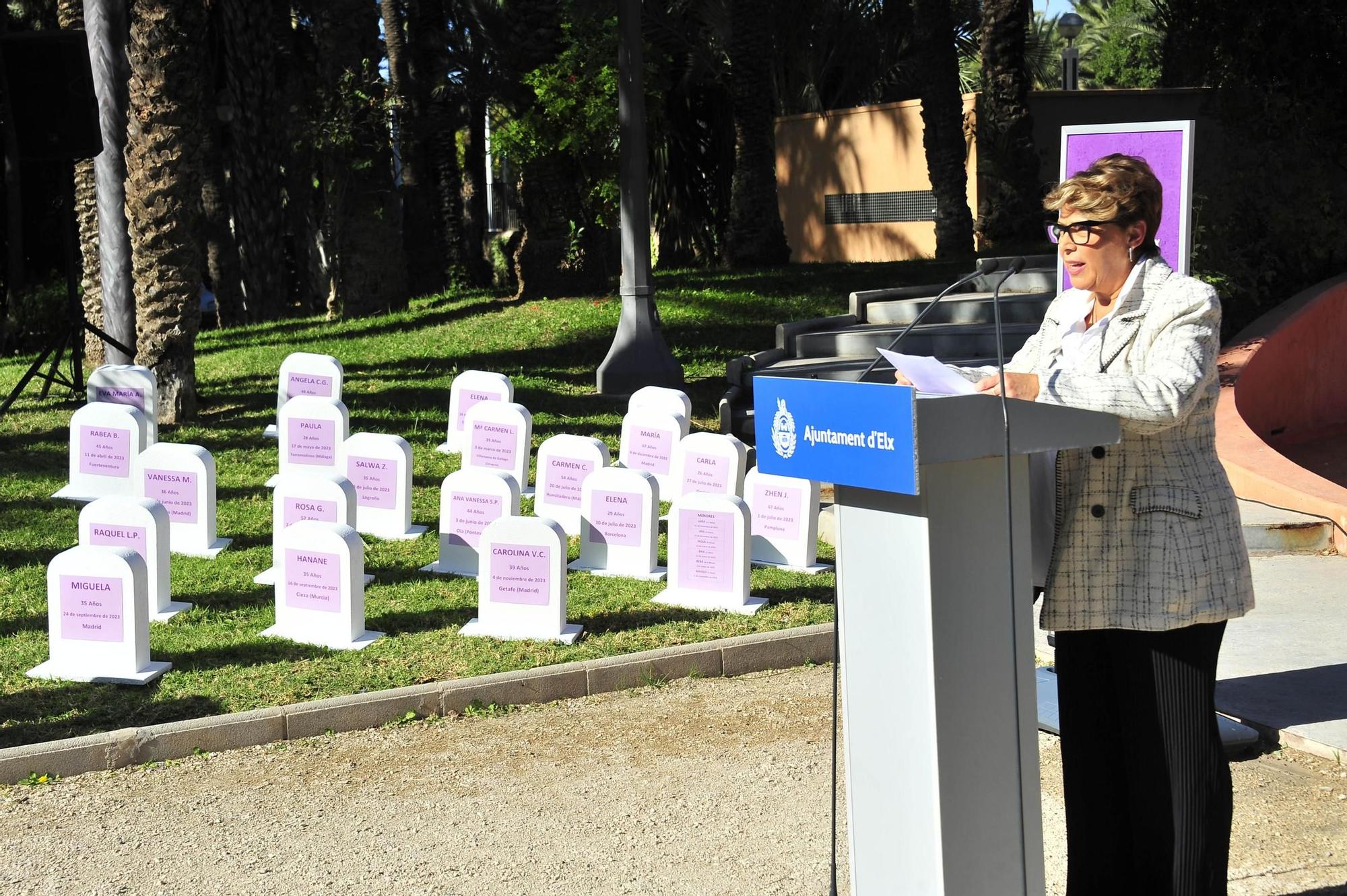 Acto institucional por el 25N en Elche