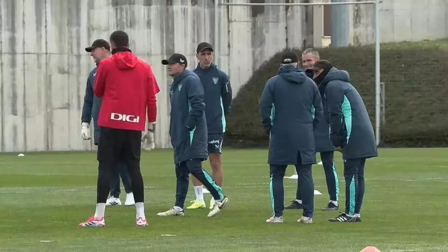 Entrenamiento del Athletic de Bilbao en Lezama