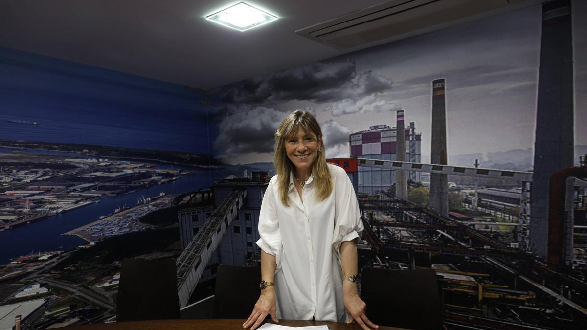 Esther Llamazares, en el grupo municipal del PP.