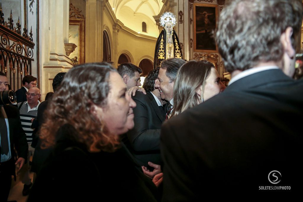 Procesión de la Virgen de la Soledad de la Hermandad de La Curia de Lorca, en imágenes