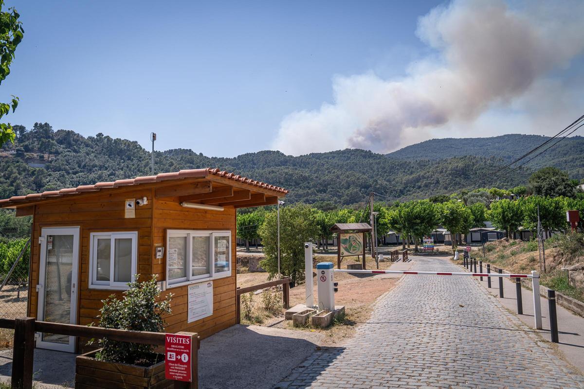 El camping afectado y cerrado de Caldes de Montbui