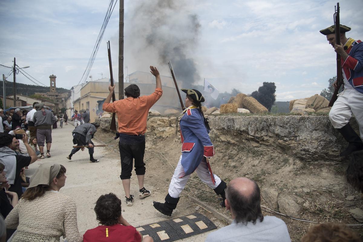 Efecte de fum en una escena de guerra