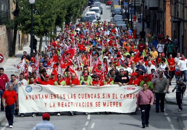 Huelga de mineros en León, Oviedo y Teruel