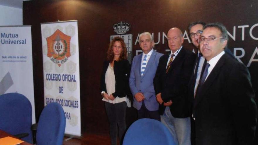 Beatriz Antúnez, Luis Martín, Javier Trallero, Antonio López y Vicente Rabadán, en la jornada técnica.