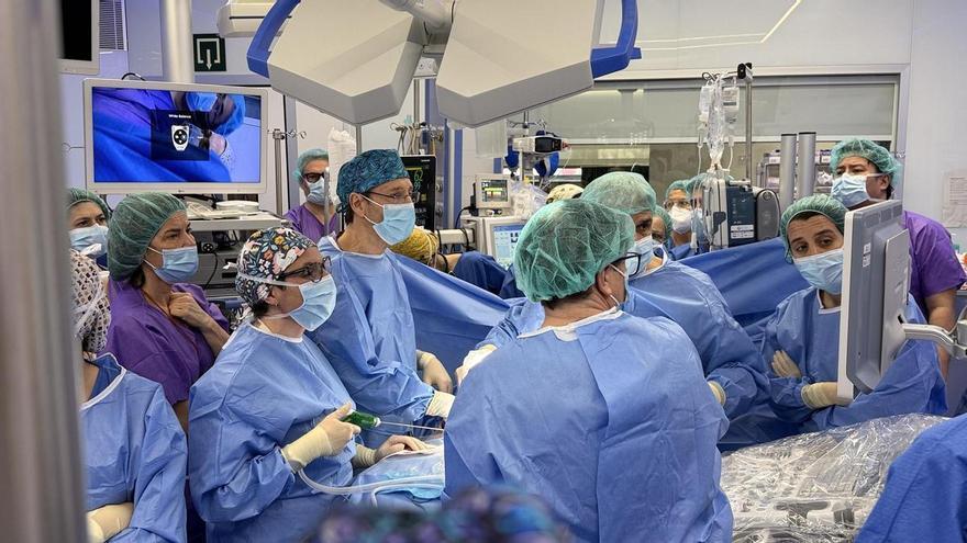 Operat a Catalunya i per primer cop a Europa un fetus que havia desenvolupat els budells fora del seu cos