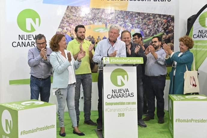 Noche electoral en Nueva Canarias, con euforia por los buenos resultados